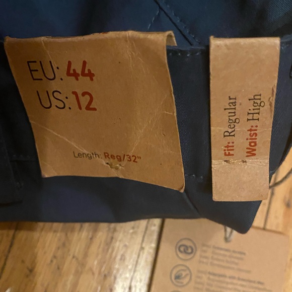 NWT Fjallraven Vidda Pro Trousers G1000 Mountain Blue Sz Women’s 12  Inseam 32 - Picture 11 of 15